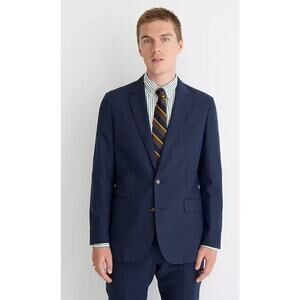 NWT J. Crew Men's Ludlow Slim Fit Unstructured Suit Jacket Cotton Linen Size 40R